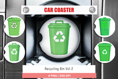Car Coaster Recycling Bin Product Image 1