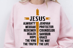 Jesus SVG Christian SVG, T-Shirt Design Vintage Nails Cross Product Image 2