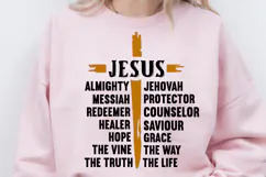 Jesus SVG Christian SVG, T-Shirt Design Vintage Nails Cross Product Image 2