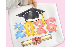 2026 PNG, Faux Yarn Senior 2026 PNG, graduation PNG Product Image 1