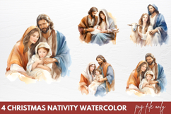 Christmas Nativity Sets Clipart PNG Product Image 1