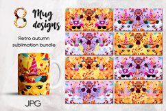 Autumn Unicorn | Sublimation Mug design bundle, JPG Product Image 1