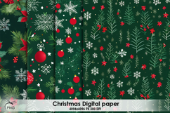 Christmas digital paper, background clipart Product Image 1