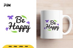 Inspirational SVG - Be Happy Product Image 1