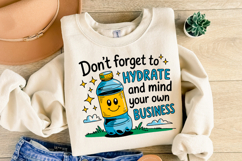 Don&#039;t forget to Hydrate Svg | Svg Cut File | Shirt Svg Product Image 2