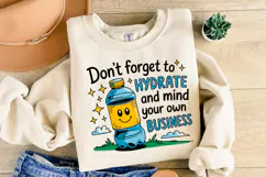 Don't forget to Hydrate Svg | Svg Cut File | Shirt Svg Product Image 2