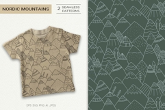 Nordic Mountains Seamless Pattern Product Image 1