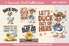 Sarcastic Duck Sublimation PNG Product Image 1