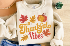 Thankful Vibes Svg | Thanksgiving Svg | Shirt Svg Product Image 2