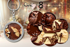Chocolate is my love | Car coaster &amp; key chain sublimation Product Image 1