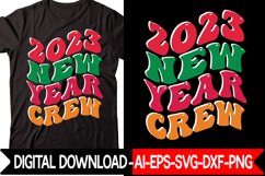 2023 New Year Crew Retro design Product Image 1