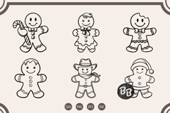 Gingerbread Man svg, Christmas Cookie svg Product Image 1