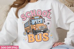 School bus PNG, School Bus Driver Sublimation PNG Product Image 1