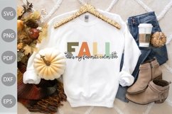 Fall Is My Favorite Color SVG Design/ Autumn Quote SVG Product Image 1