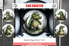 Car Coaster Swamp Gator Product Image 1