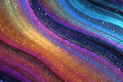 Rainbow Glitter Wave Texture Background for Creative Crafts Product Image 1