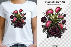 Gothic venus flytrap png design for T-shirts Product Image 1