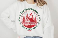 Our First Christmas In Our New Home 2025 Svg Design Product Image 1