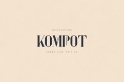 Kompot Elegant Modern Serif Display Font Product Image 1