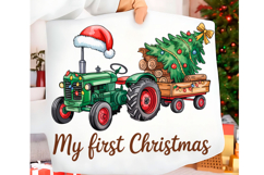 My First Christmas Png Trendy T-shirt Product Image 1