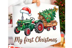 My First Christmas Png Trendy T-shirt Product Image 1