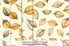 Leaves digital paper Product Image 1