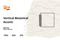 Vertical Botanical Accent Product Image 1