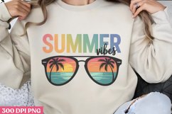 Summer Vibes PNG, Vintage Summer Sublimation PNG Product Image 1