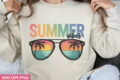 Summer Vibes PNG, Vintage Summer Sublimation PNG Product Image 1