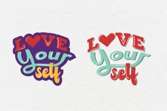love your self quote about love quote lettering hand drawn Product Image 1