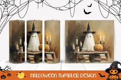 Cartoon Halloween Ghost Tumbler, Kids Halloween Tumbler PNG Product Image 1