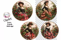 Strawberry, Strawberries, Ephemera, PNG, Clipart Product Image 1