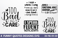 Funny Quotes Designs SVG Product Image 1
