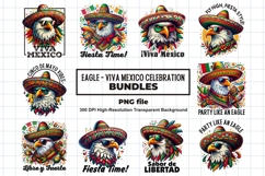 Eagle Cinco de Mayo Mexican Fiesta Clipart Bundle Product Image 1