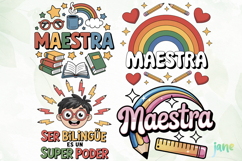 Latina Teacher Sublimation Product Image 1