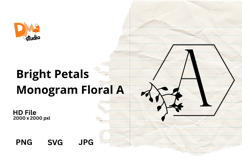 Bright Petals Monogram Floral Product Image 1