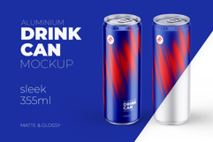Sleek 355ml Aluminium Can Mockup Product Image 1