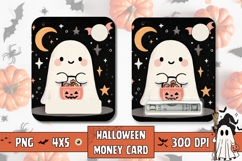 Printable Halloween Money Card, Halloween Ghost Money Card Product Image 1