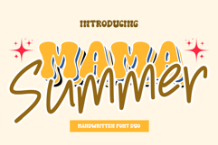 Mama Summer is a charming duo font Product Image 1