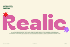 Realic - Bold Round Sans Font Product Image 1