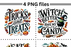 Spooky Season: Cute Halloween Quotes PNG Product Image 2