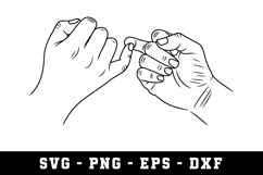 Hand Shake SVG | SVG Cut files | Cricut Product Image 1