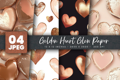 Golden Heart Glow Paper Product Image 1