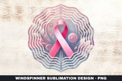 Cancer Awareness Ribbon Wind Spinner Sublimation Design Product Image 1