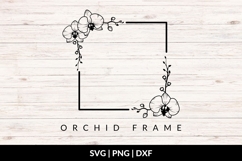 Orchid Square Frame SVG Product Image 1