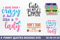 Funny Quotes Designs SVG Product Image 1