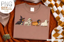 Halloween Dachshund DTF PNG Product Image 2