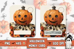 Pumpkin Head Money Card Design, Kids Money Card Product Image 1