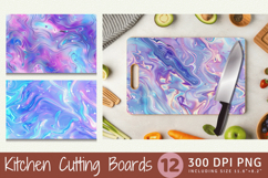 Holographic Marble Cutting Boards sublimation Design Product Image 1