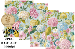 Shabby Chic, Flowers, Papers, Junk Journal Product Image 1